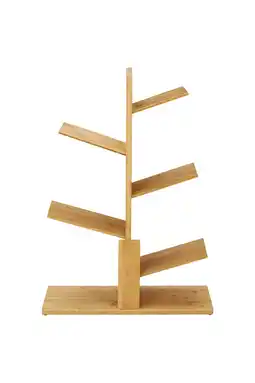 Tesco Living and Home 5-Tier Wooden Tree Bookshelf - 84.5 cm Brown offer