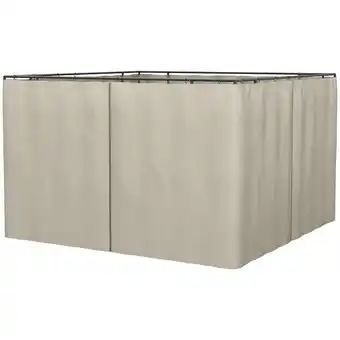 Tesco Outsunny 3m x 3m Universal Gazebo Replacement Sidewall Set Beige offer