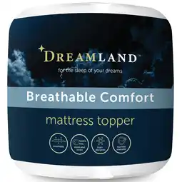 Tesco Dreamland Breathable Comfort Mattress Topper, Double offer