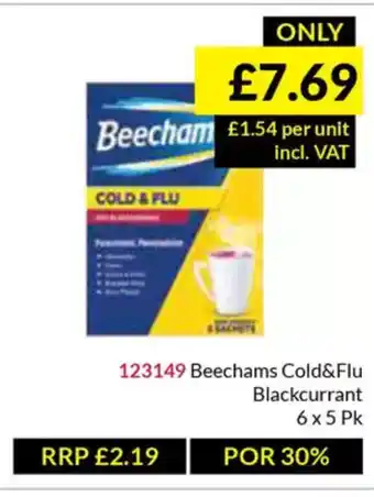 Musgrave MarketPlace Beechams Cold&Flu offer