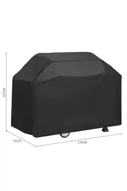 Tesco Living and Home Outdoor Patio Waterproof Grill Cover - Black 170 W x 61 D x 117 Hcm offer