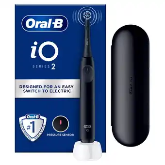 Tesco Oral-B iO Series 2 Clean & Care Black Electric Toothbrush & Travel Case offer