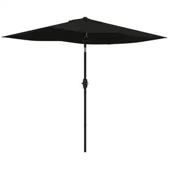 Tesco Outsunny 2 x 3(m) Garden Parasol Rectangular Market Umbrella with Crank offer