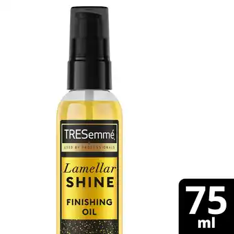 Tesco Tresemme Lamellar Shine Finishing Hair Oil 75ml offer