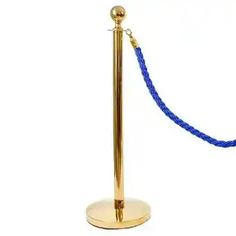 Tesco 1 Prestige Brass Pole With 1 Blue Braided Rope offer