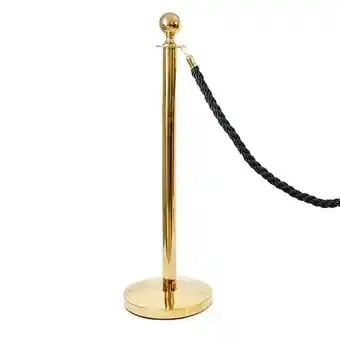 Tesco 1 Prestige Brass Pole With 1 Black Braided Rope offer