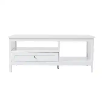 Tesco Living and Home Classic White Coffee Table with Drawer offer