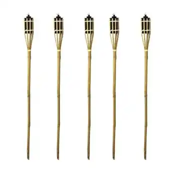 Tesco Natural Bamboo Torch 90cm - Pack of 5 offer