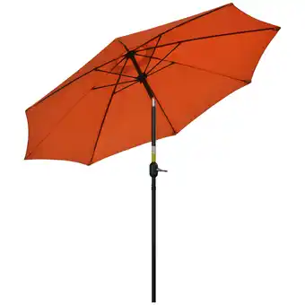 Tesco Outsunny 2.6M Patio Umbrella Outdoor Sunshade Canopy with Tilt and Crank offer