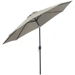 Tesco Outsunny 3(m) Patio Umbrella Outdoor Sunshade Canopy Tilt Grey offer