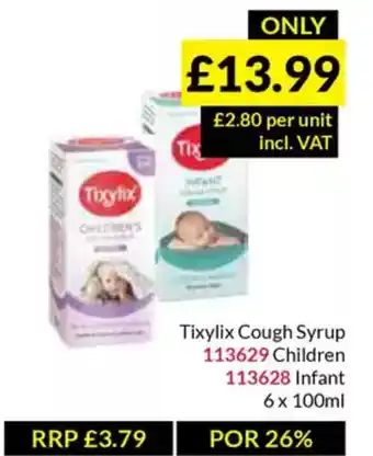 Musgrave MarketPlace Tixylix Cough Syrup offer