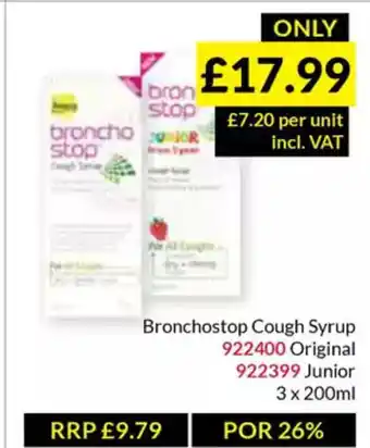 Musgrave MarketPlace Bronchostop Cough Syrup offer