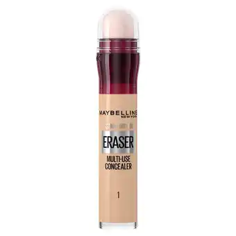 Tesco Maybelline Eraser Eye Concealer Light 6.8ml offer