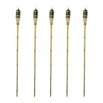 Tesco Natural Bamboo Torch 120cm - Pack of 5 offer