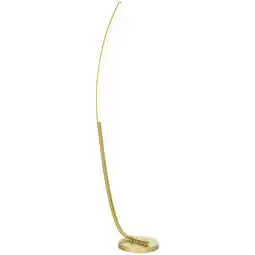 Tesco HOMCOM Floor Lamp with LED Strip for Living Room, Gold Tone Gold offer