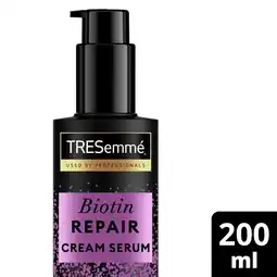 Tesco Tresemme Biotin Repair leave in cream serum 200ml offer