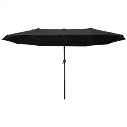 Tesco Outsunny 4.6M Garden Patio Umbrella Canopy Parasol Sun Shade witho Base offer