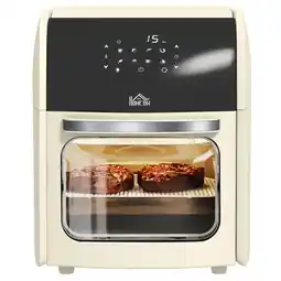 Tesco HOMCOM 12L Air Fryer Oven with Rapid Air Circulation 1800W White offer