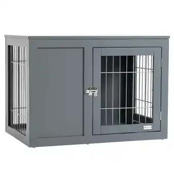 Tesco PawHut Furniture-Style Dog Crate with 2 Lockable Doors for Dogs offer