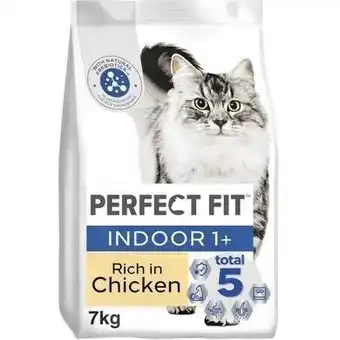 Tesco 7kg Perfect Fit Advanced Nutrition Indoor Adult Complete Dry Cat Food Chicken offer