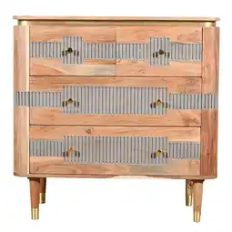 Tesco Alaina Acacia Wood 4 Drawers Chest offer