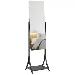 Tesco HOMCOM Freestanding Full Length Mirror Adjustable Full Body Mirror offer