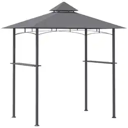 Tesco Outsunny Outdoor Double-tier BBQ Gazebo Shelter Grill Canopy Barbecue offer