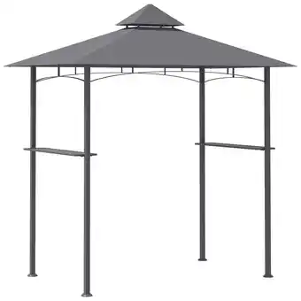 Tesco Outsunny Outdoor Double-tier BBQ Gazebo Shelter Grill Canopy Barbecue offer