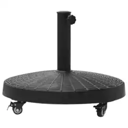 Tesco Outsunny 25kg Resin Umbrella Base Parasol Stand Weight Deck with Wheels offer