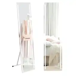 Tesco HOMCOM LED Lighted Full Length Mirror Dimmable Full Size Body Mirror offer