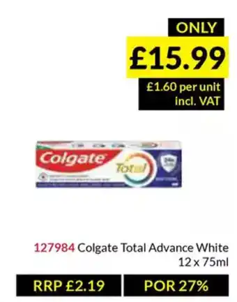 Musgrave MarketPlace Colgate Total Advance White offer