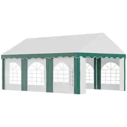 Tesco Outsunny 6m x 4m Marquee Gazebo, with Sides and Double Doors offer