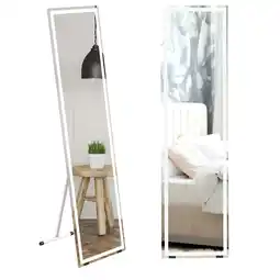 Tesco HOMCOM LED Lighted Full Length Mirror Dimmable Full Size Body Mirror offer