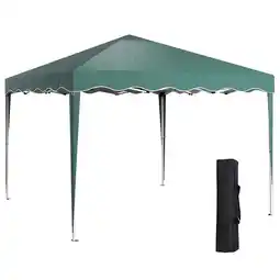 Tesco Outsunny 3m x 3m Pop Up Gazebo Marquee Canopy for Garden with Carry Bag offer