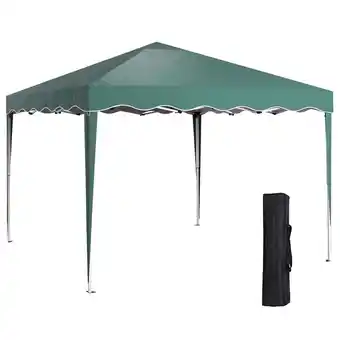 Tesco Outsunny 3m x 3m Pop Up Gazebo Marquee Canopy for Garden with Carry Bag offer