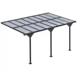 Tesco Outsunny Outdoor Patio Gazebo Pergola, Aluminum Post, 4.35m x 3m offer