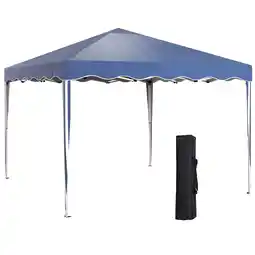 Tesco Outsunny 3m x 3m Pop Up Gazebo Marquee Canopy for Garden with Carry Bag offer