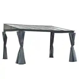 Tesco Outsunny Outdoor Pergola Gazebo Garden Sun Shelter 4m x 3m offer