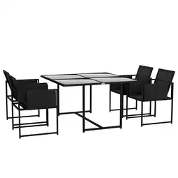 Tesco Outsunny 4 Seater Outdoor Table and Chairs with Adjustable Backrest offer