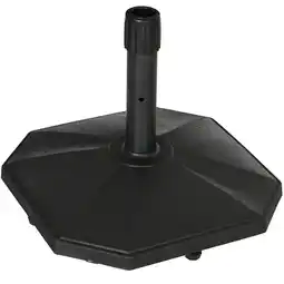 Tesco Outsunny 18kg Patio Parasol Base Concrete Umbrella Stand Holder Black offer