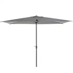 Tesco Outsunny 2.58m Aluminium Garden Parasol Sun Umbrella Canopy Grey offer