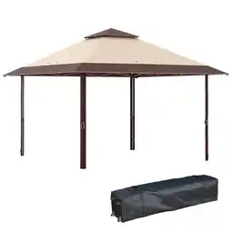 Tesco Outsunny 4m x 4m Outdoor Pop-Up Canopy Gazebo Adjustable Legs Bag offer