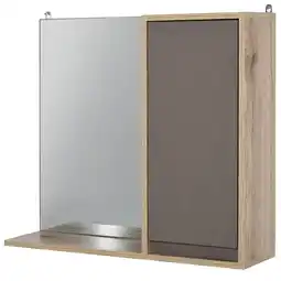 Tesco HOMCOM 49x57cm Wall Mounting Bathroom Cabinet & Mirror Shelf Door offer