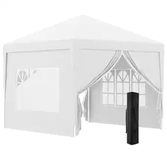 Tesco Outsunny 3m x 3m Pop Up Gazebo Canopy Marquee with Storage Bag offer