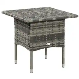 Tesco Outsunny PE Rattan Outdoor Coffee Table, Modern Rattan Side Table offer