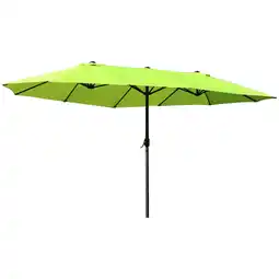 Tesco Outsunny 4.6M Garden Patio Umbrella Canopy Parasol Sun Shade witho Base offer