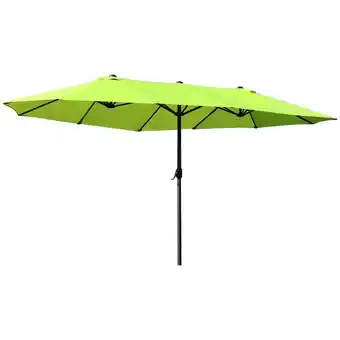 Tesco Outsunny 4.6M Garden Patio Umbrella Canopy Parasol Sun Shade witho Base offer