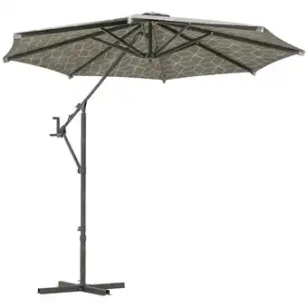 Tesco Outsunny 2-in-1 Cantilever Parasol and Parasol with 360 Rotation offer