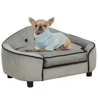 Tesco PawHut Dog Sofa Puppy Chair Kitten Bed Lounge, for XS and S Dogs offer