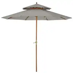 Tesco Outsunny Patio Parasol Sun Shade Outdoor Garden Umbrella Canopy Grey offer